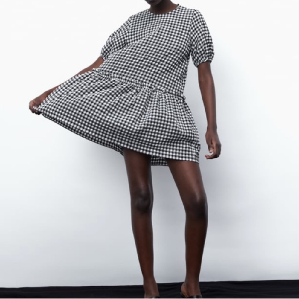 Zara gingham dress